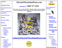 Tablet Screenshot of electricwheelchairparts.com